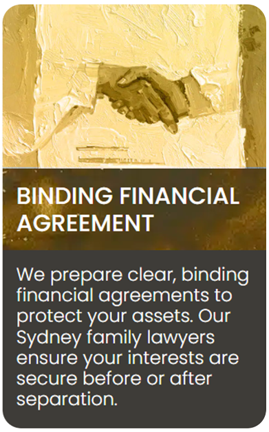 Binding Financial Agreement - Best Family Lawyer in Sydney - Jameson Law - Family law -lawyer family