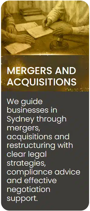 Mergers and acquisitions - Jameson Law - 1