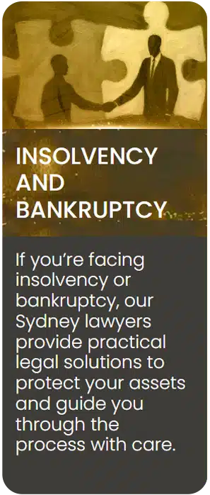 INSOLVENCY AND BANKRUPTCY - Best Commercial Lawyer in Sydney - Jameson Law - 1