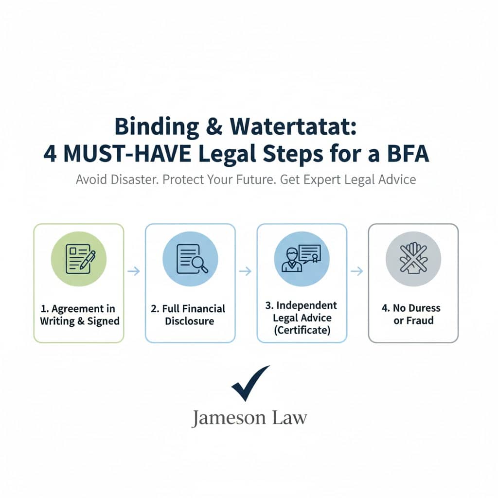 Binding and watertight: four must-have legal steps for a BFA - Jameson Law