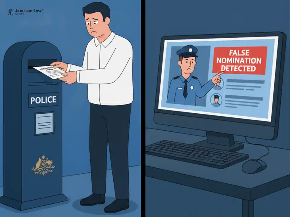 False Nomination Lawyer Sydney - Jameson law