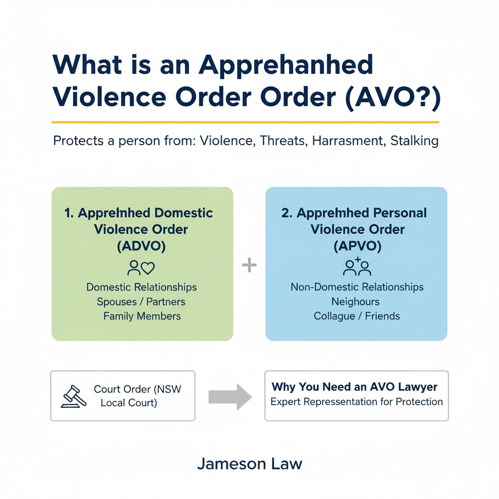 What is an AVO & Its Types - Jameson Law