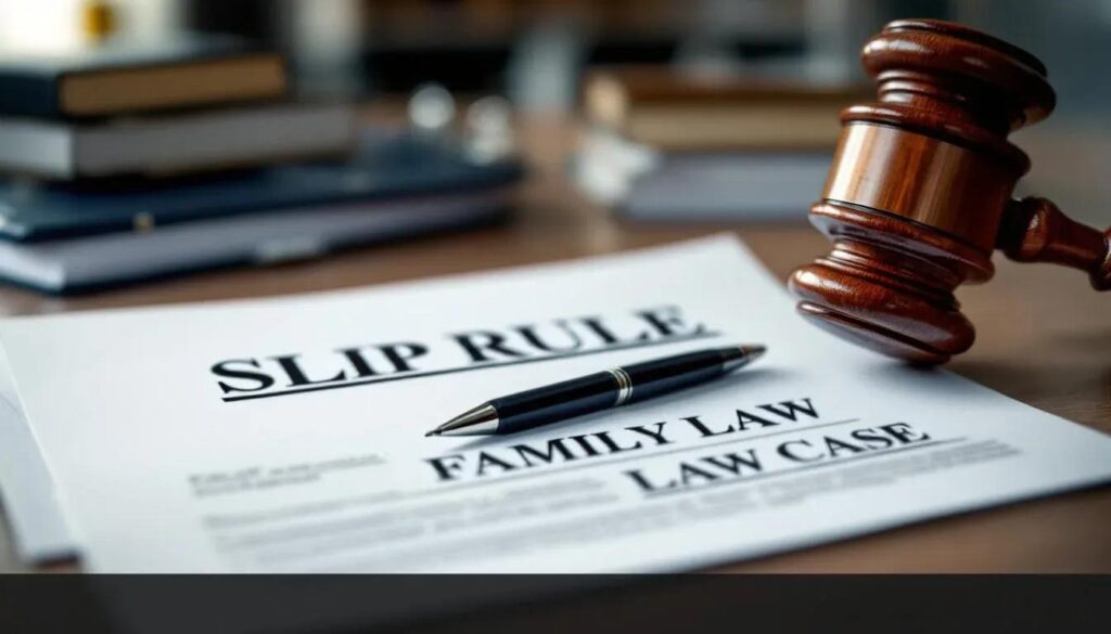 How to Apply the Slip Rule in Family Law Cases