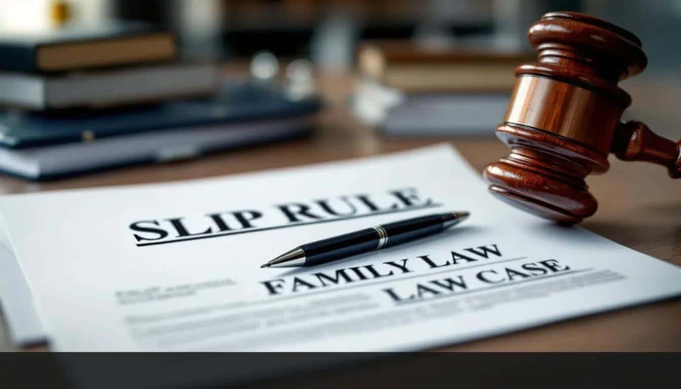 How to Apply the Slip Rule in Family Law Cases