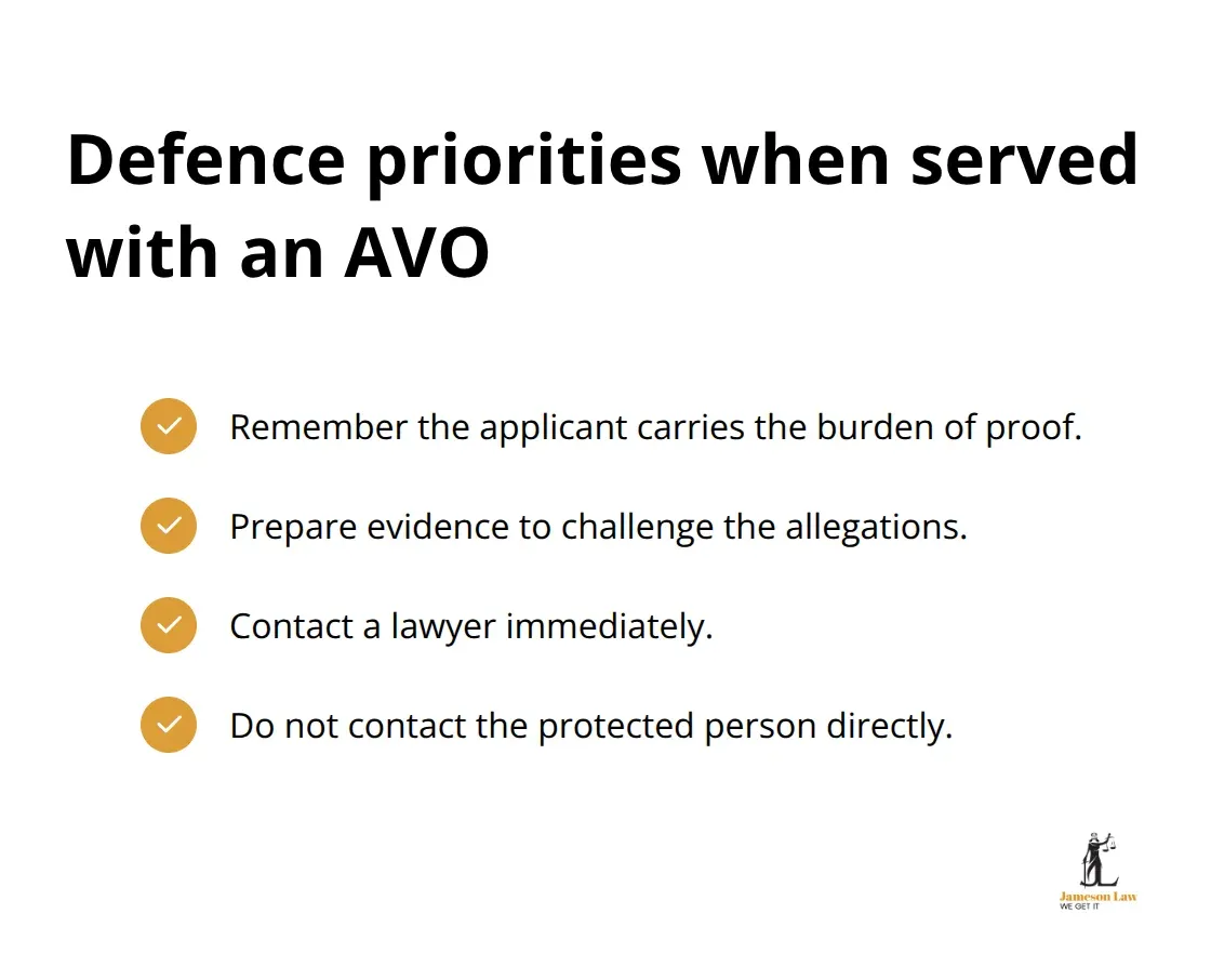 Key actions and cautions for defendants in NSW AVO matters - AVO lawyer NSW