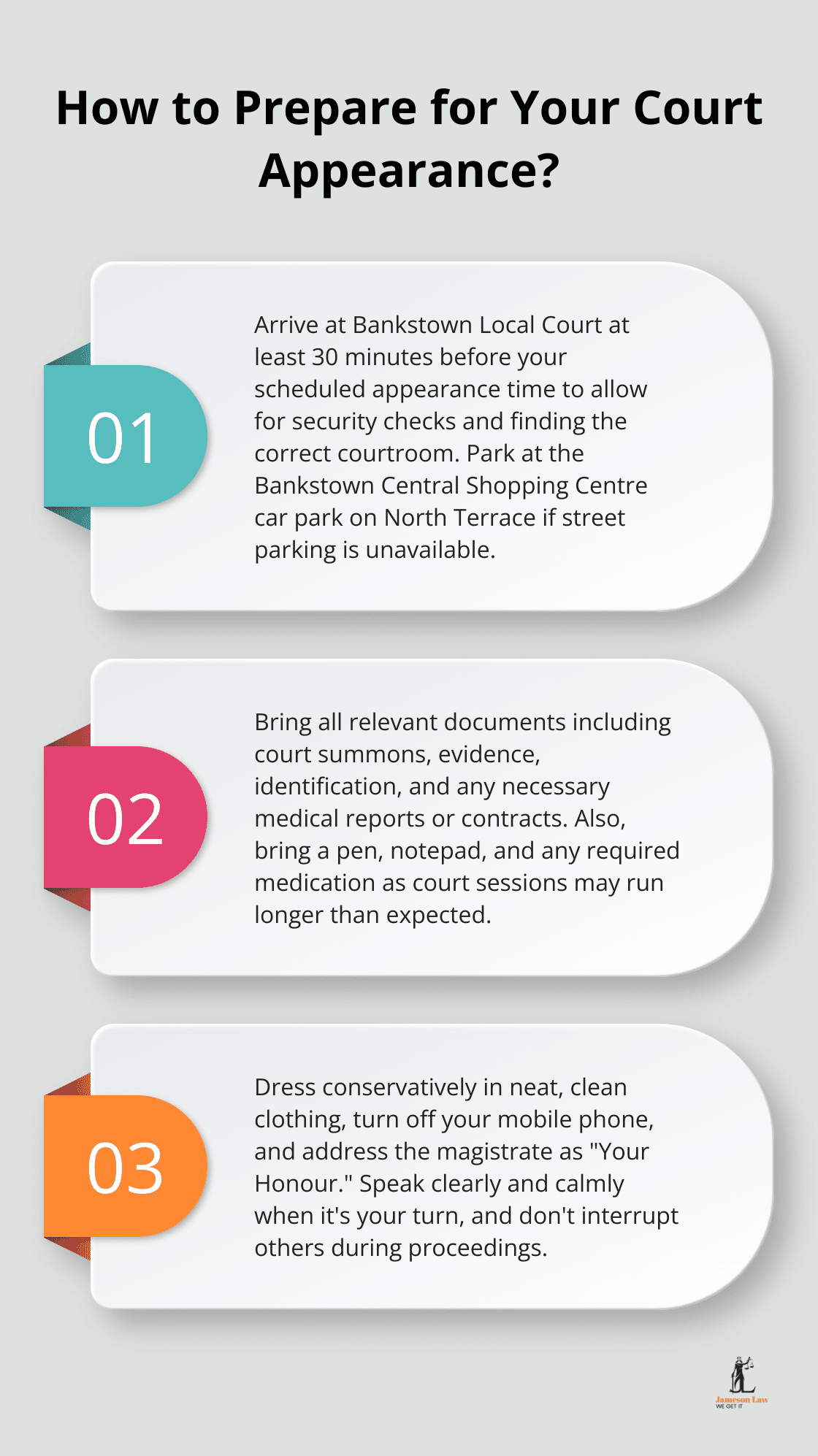 Infographic: How to Prepare for Your Court Appearance?