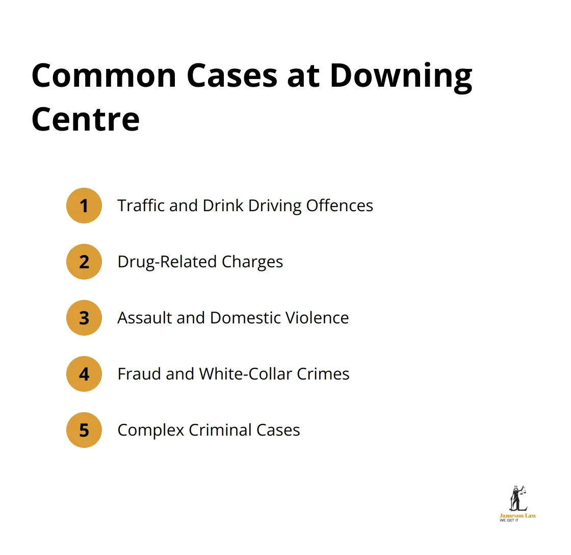 infographic Criminal Lawyer Downing Centre 3 1753413031 Ordered list of common case types handled at the Downing Centre Local Court - Criminal Lawyer Downing Centre