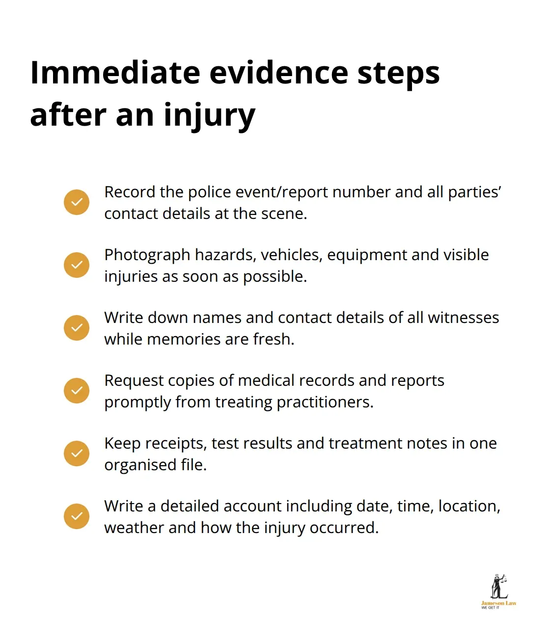 infographic Personal injury time limits NSW 3 1785474705 Checklist of actions to preserve evidence for NSW personal injury claims