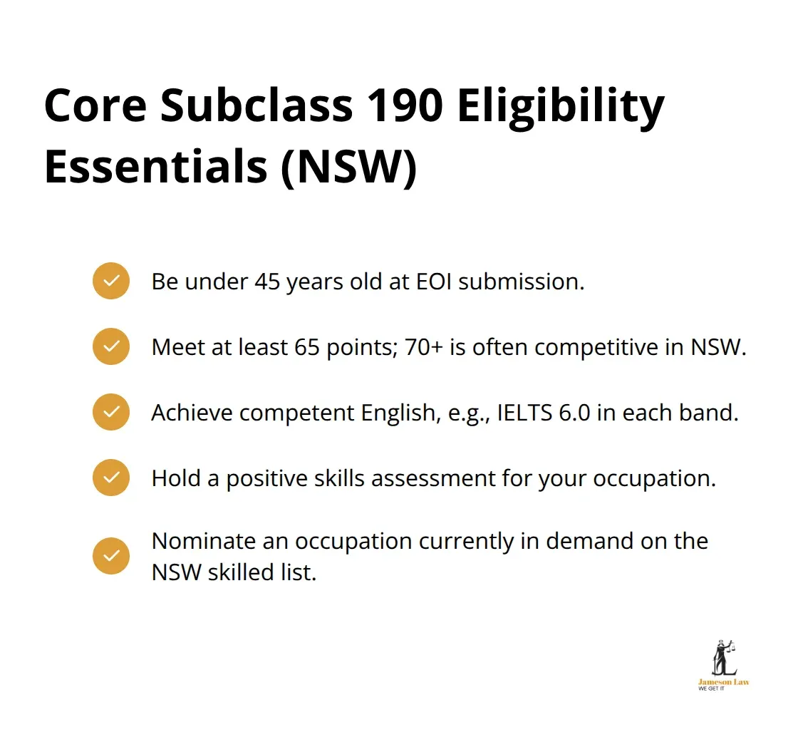 infographic Subclass 190 visa NSW 1 1792391966 Checklist of key NSW Subclass 190 eligibility requirements - Subclass 190 visa NSW