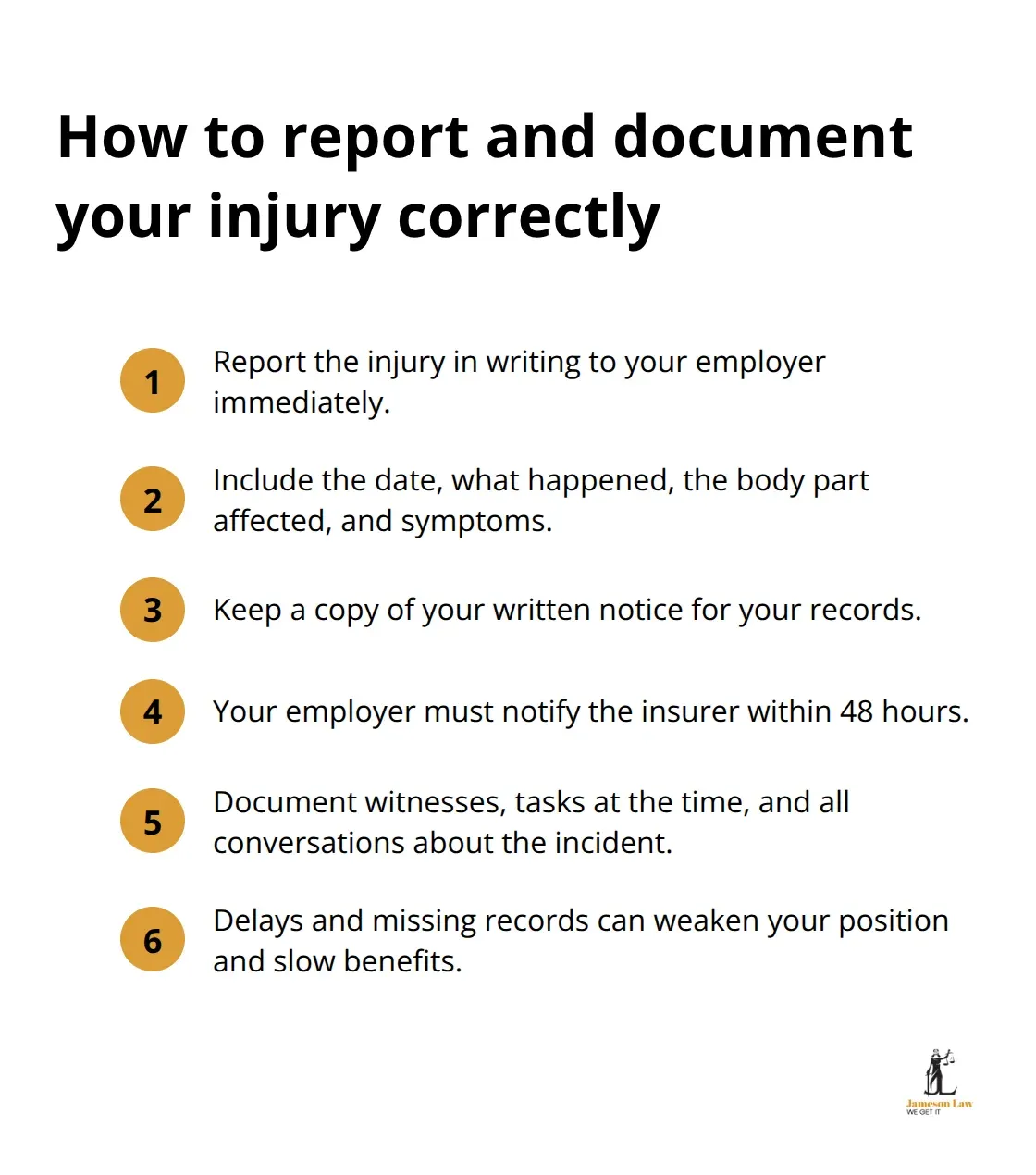 Step-by-step checklist to report a workplace injury and protect your workers compensation claim in NSW