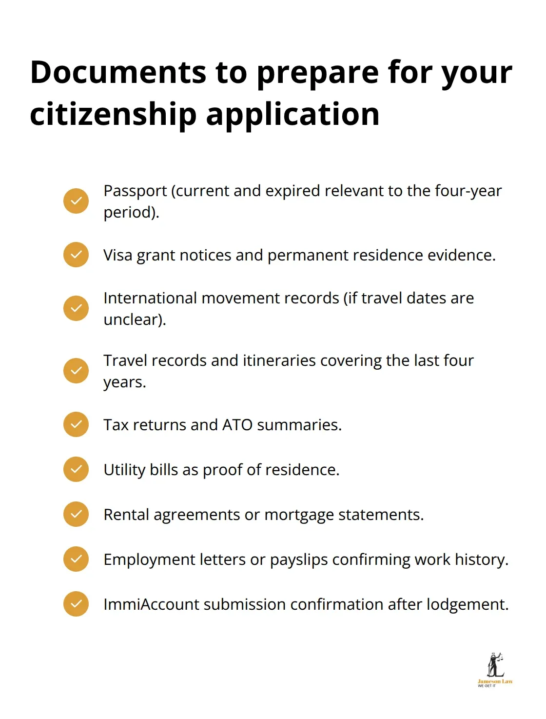 infographic citizenship application Australia 2 1779685709 Checklist of key documents to gather for an Australian citizenship application