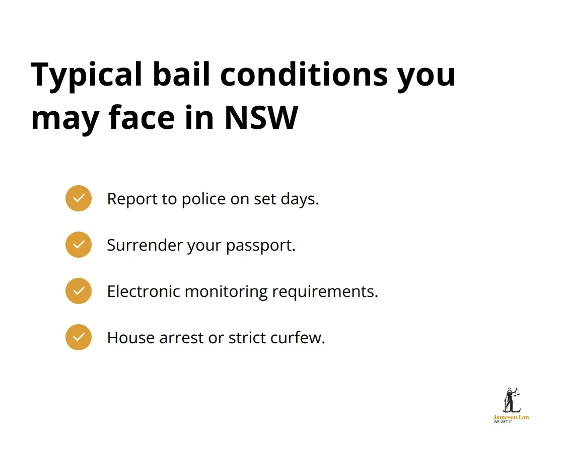 Common NSW bail conditions explained - defending criminal charges NSW