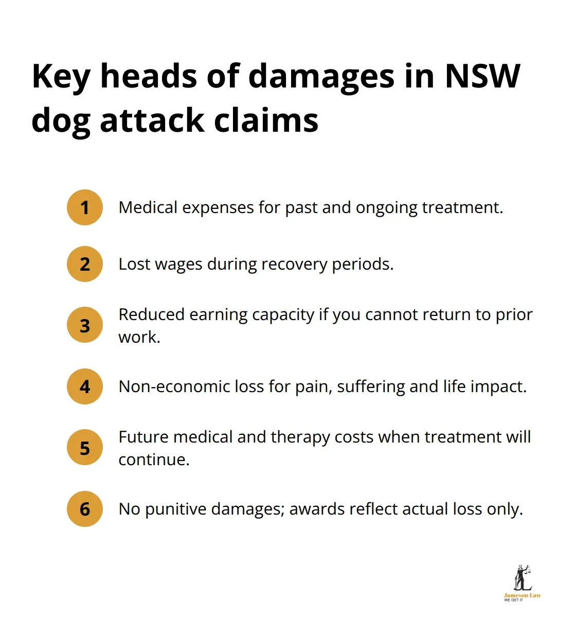 infographic dog attack injury NSW 1 1781673025 Ordered list of compensation categories courts consider - dog attack injury NSW