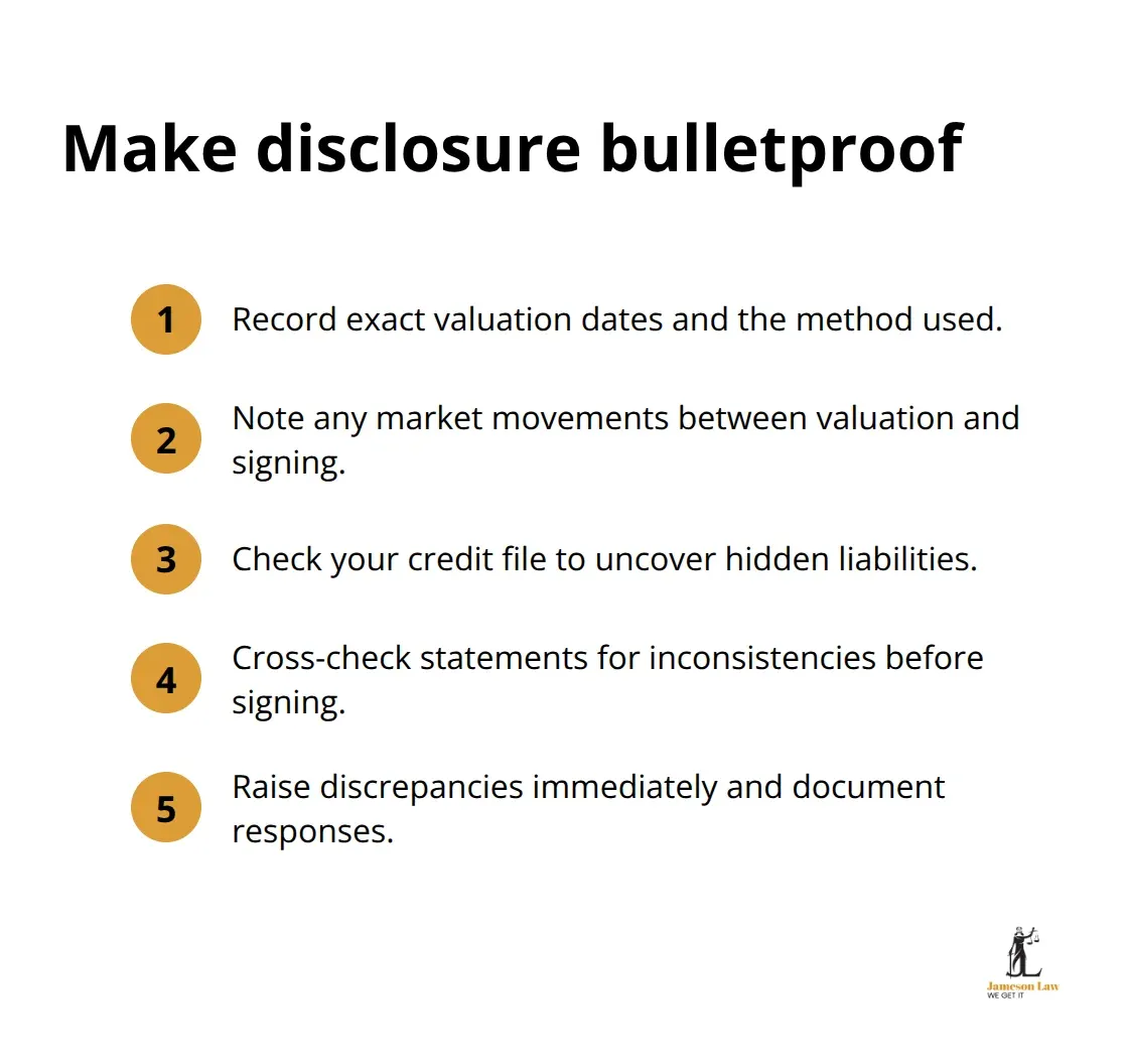 Practical steps to strengthen financial disclosure in Australian Financial Agreements - family law financial agreements