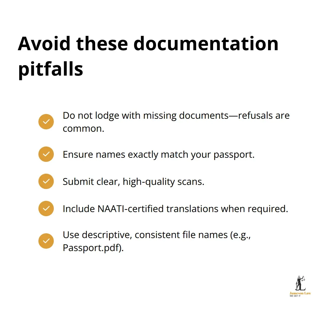 Checklist of common Australian visa document mistakes to avoid - immigration lawyer australia