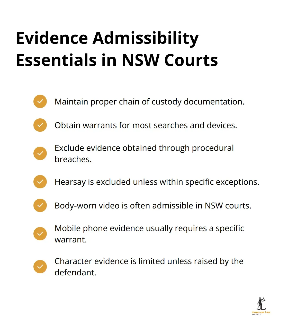 infographic procedural criminal law 3 1760843435 Checklist of core admissibility rules including hearsay exceptions, warrants, and character evidence limits. - procedural criminal law