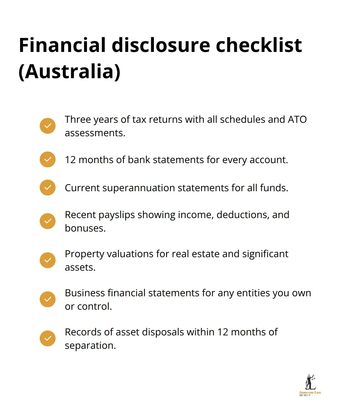 infographic rule 6 06 family law rules 1 1761620919 Required documents for Rule 6.05 financial disclosure in Australia