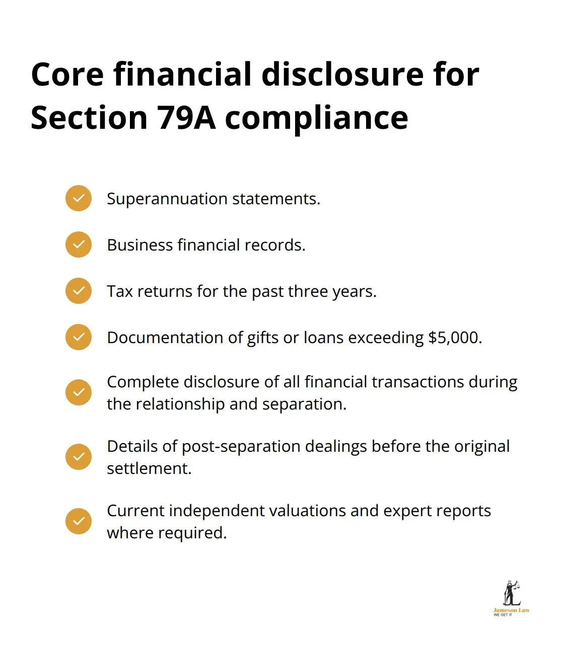 infographic section 79a family law act 2 1762139315 Checklist of financial documents required for Section 79A applications in Australia