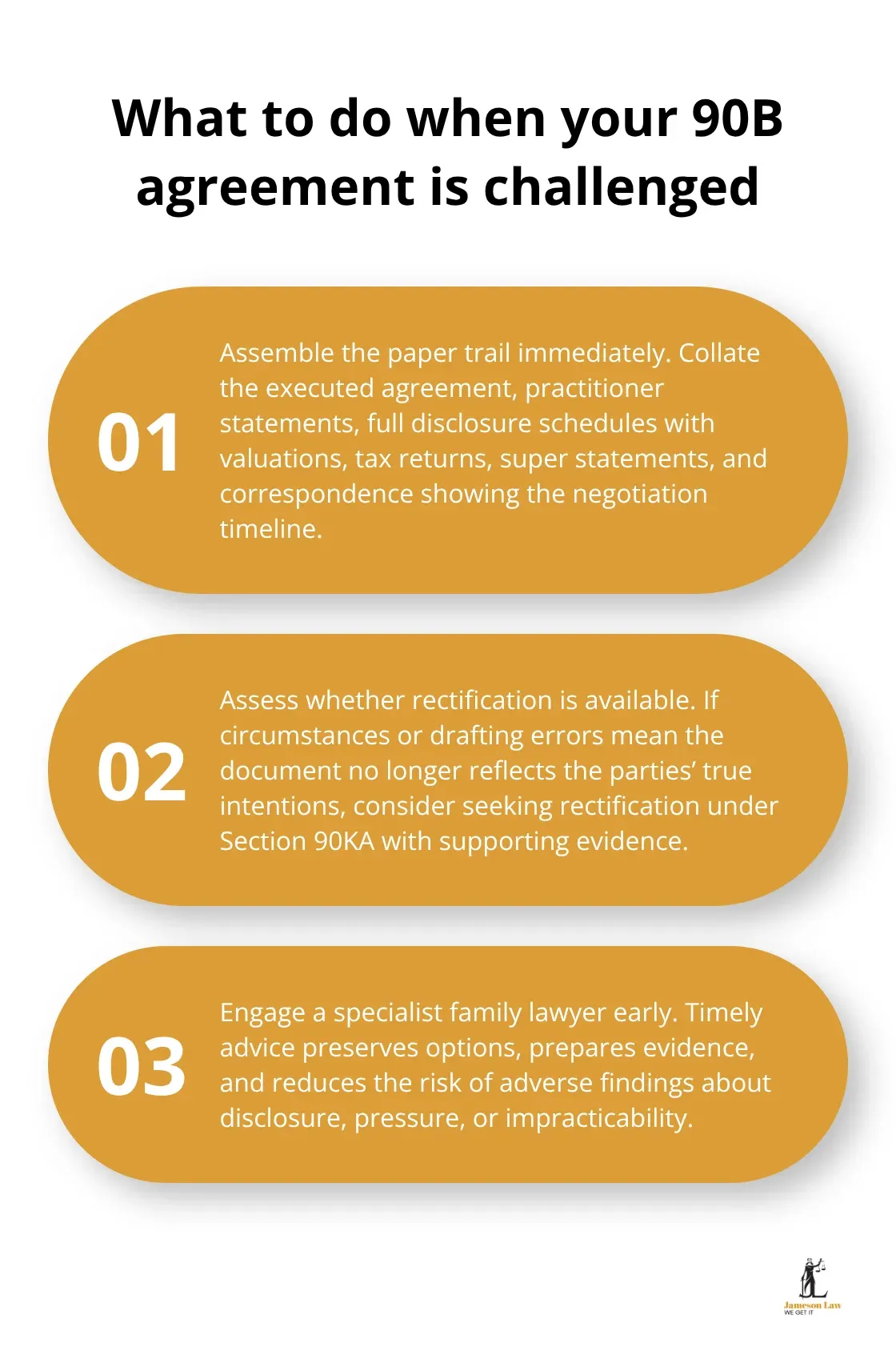 Three-step guide for responding to a challenge to a Section 90B agreement in Australia