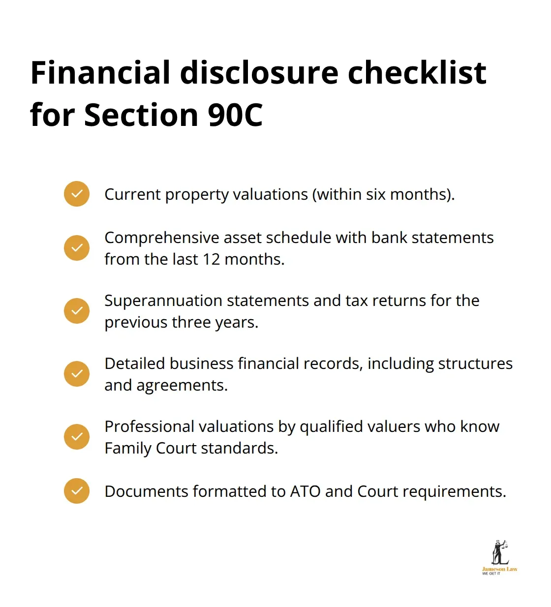 infographic section 90c family law act 2 1761448114 Checklist of documents and standards Australian courts expect for Section 90C applications - section 90c family law act